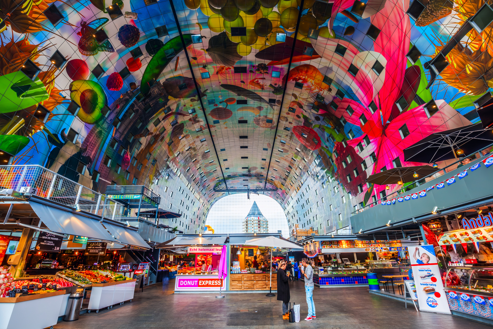 Recorrido turístico el nuevo mercado en Rotterdam
