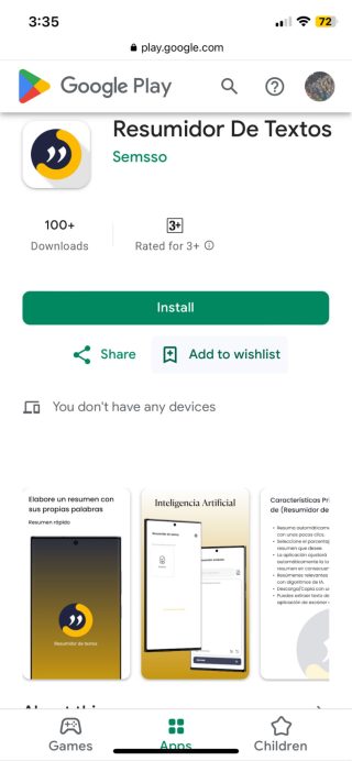 APLICACIONES PARA RESUMIR TEXTOS GOOGLE PLAY STORE ANDROID