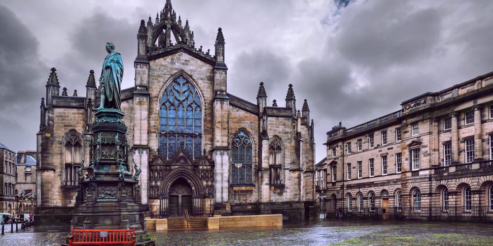 Saint Giles Cathedral also known as High Kirk of Edinburgh, Scotland