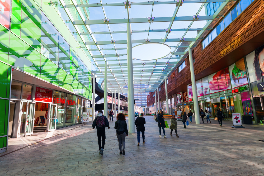 Modern architecture in Almere, Netherlands