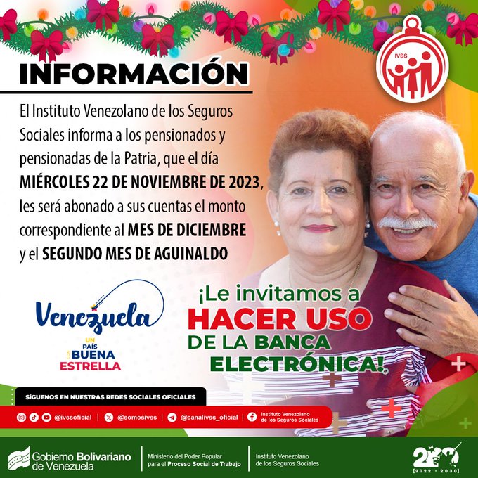 ATENCIÓN, CONFIRMADO PARA MAÑANA MIÉRCOLES EL PAGO DE LA PENSIÓN Y EL 2DO MES DE AGUINALDO COMO LO HABÍAMOS PUBLICADO EN PREVIAS ACTUALIZACIONES, TAMBIÉN HABÍAMOS DICHO QUE LA PENSIÓN TENÍA AL MENOS UN DÍA DE RETRASO Y ASÍ FUE.