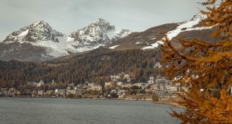 Ciudad de Sankt Moritz en Suiza