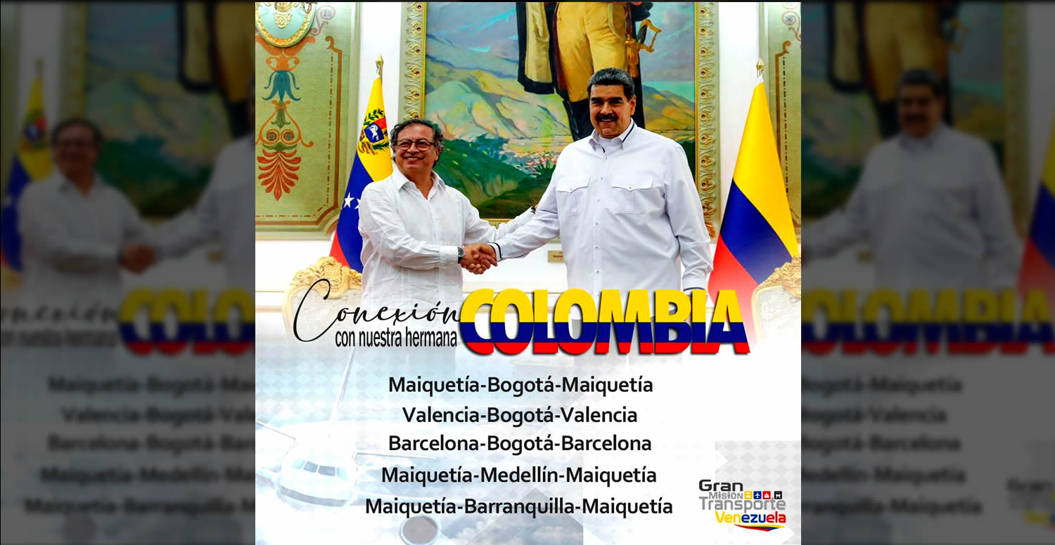 Venezuela y Colombia acuerdan nuevas rutas aéreas entre ambas naciones