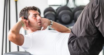 Man Doing Exercises for Abdominal