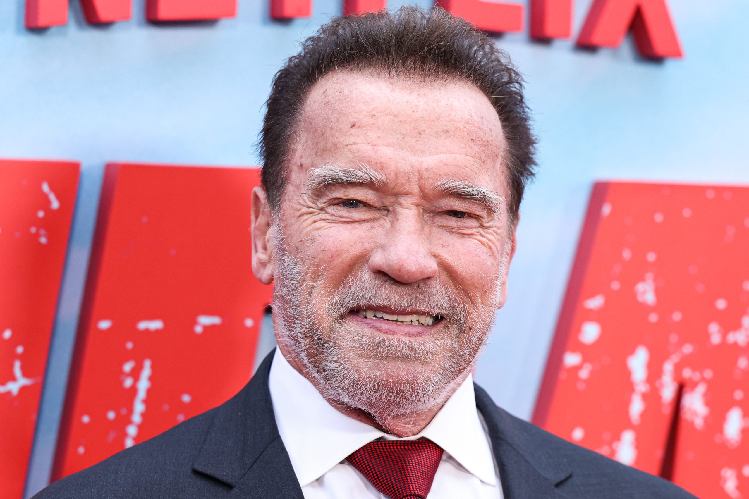 Austrian and American actor, businessman, filmmaker, retired professional bodybuilder and politician Arnold Schwarzenegger arrives at the Los Angeles Premiere Of Netflix's 'FUBAR' Season 1 held at AMC The Grove 14 on May 22, 2023 in Los Angeles, California, United States.