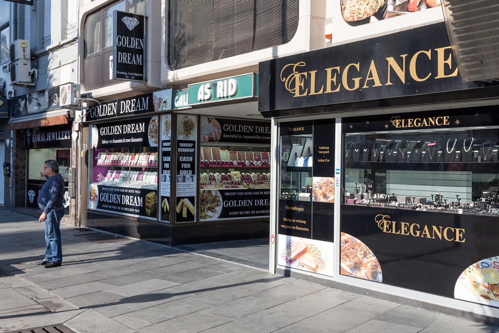 Diamond shops in Antwerp, Belgium