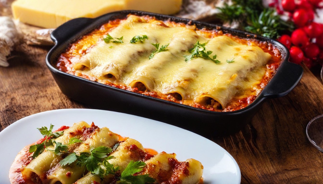 Canelones Rellenos al estilo italiano