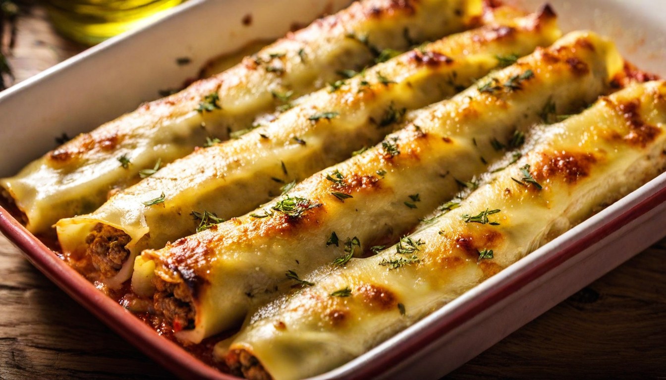 Canelones Rellenos al estilo italiano