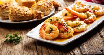 Langostinos estilo español para navidad