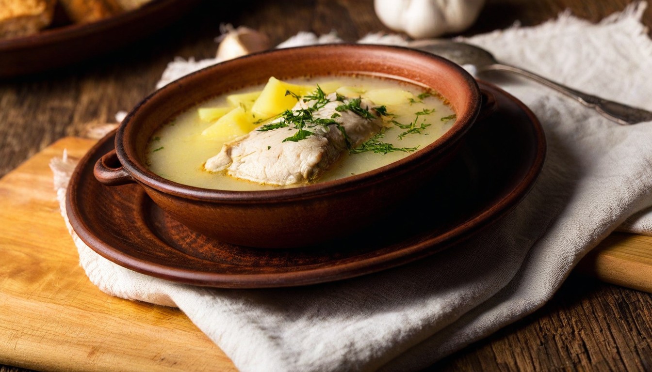 Sopa de Pescado Polaca Carp Navidad Año Nuevo