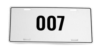 Es obligatoria una placa frontal en los EE. UU.