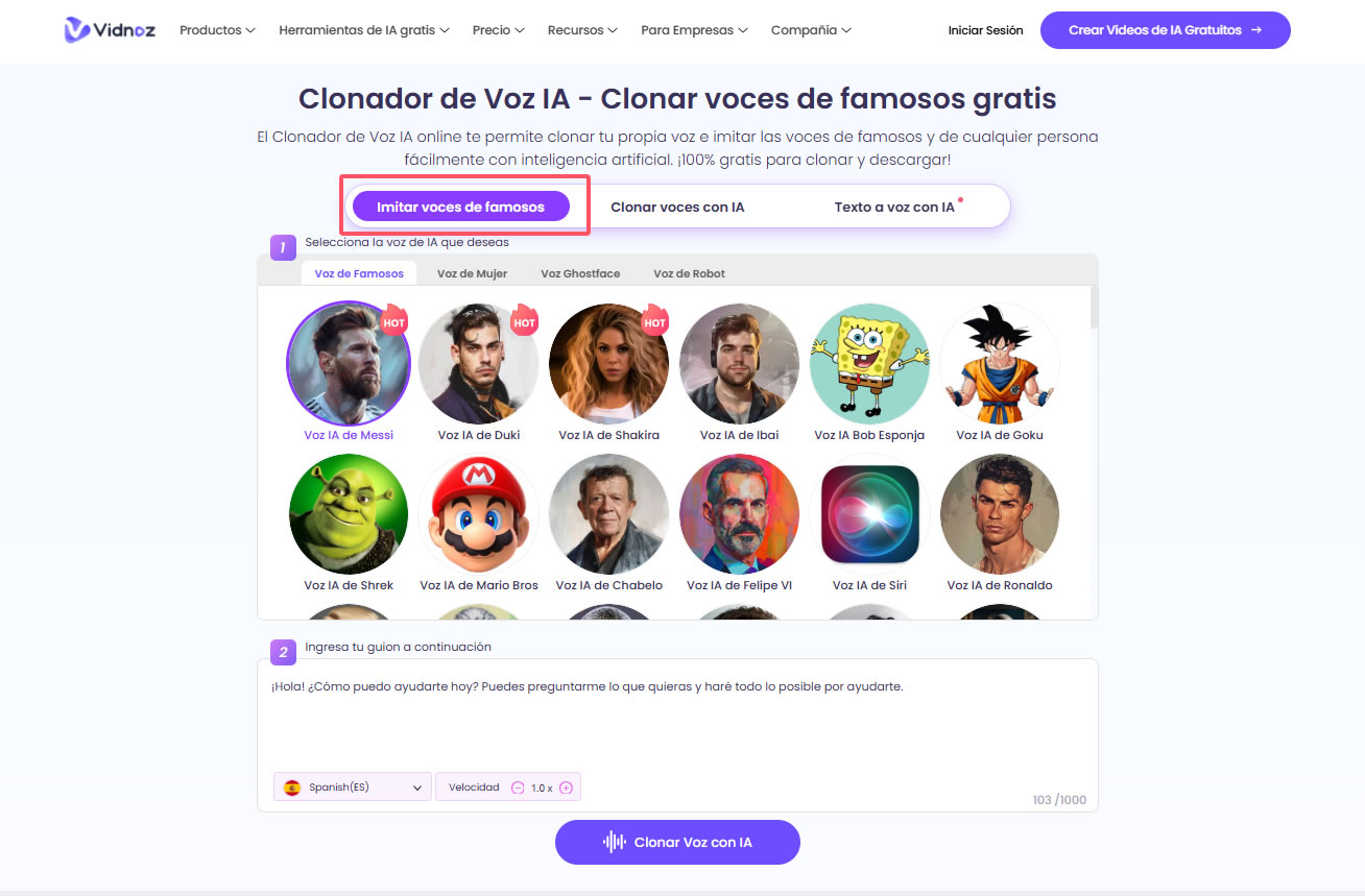 voz con ia 2025